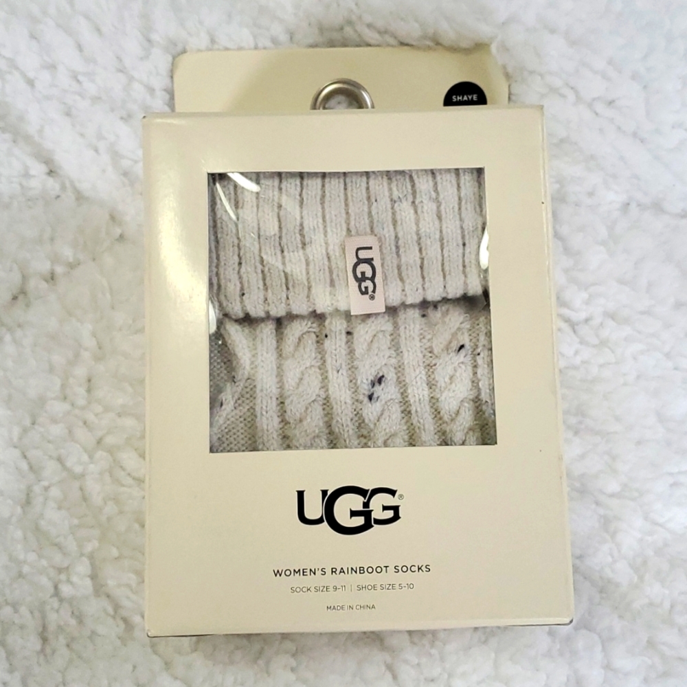 UGG Women's Rainboot Socks Cream